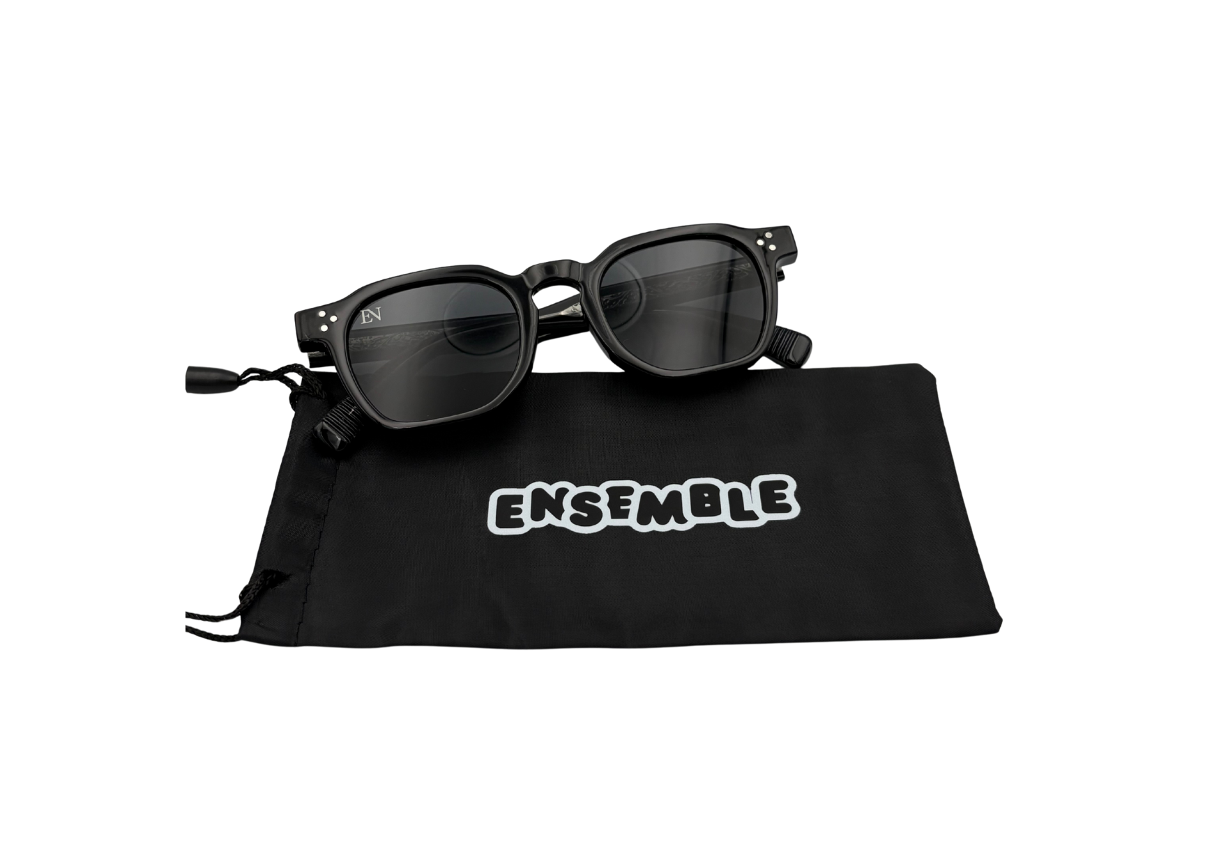 Ensemble Noir Circle Sunglasses